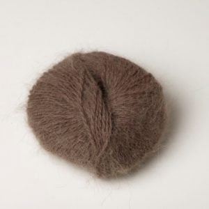 Pelote laine angora marron glacé