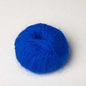 Pelote laine angora bleu roy
