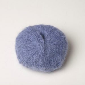 Pelote laine angora bleu chiné