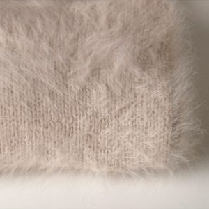 Echarpe laine angora beige rosé