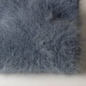 Echarpe laine angora gris foncé