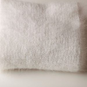 Echarpe laine angora blanc